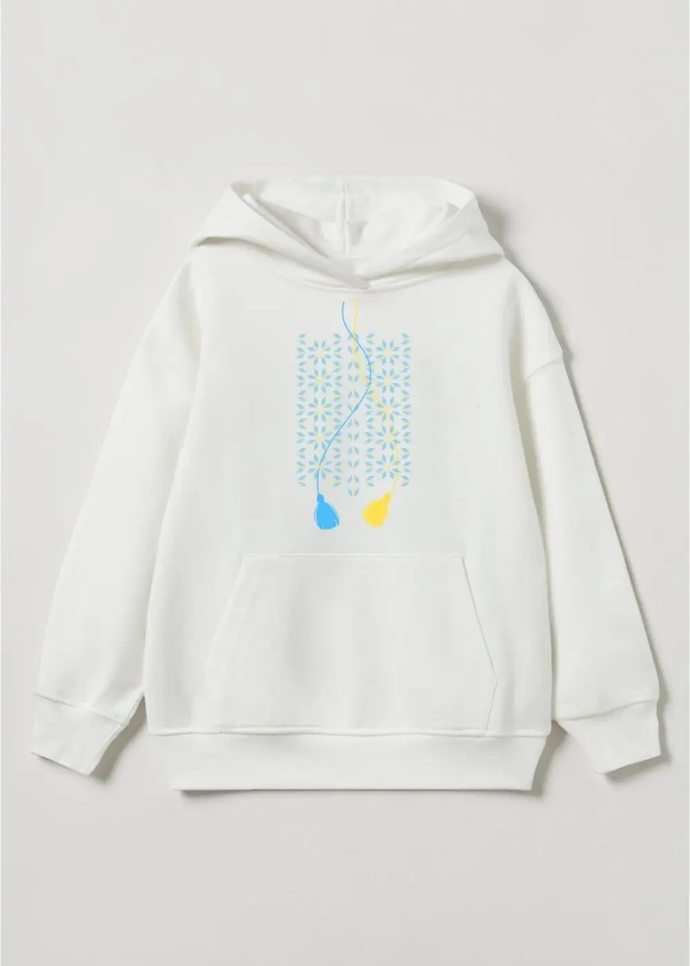 Худі дитячий Жовто-блакитні китиці 1 Худі дитячий Жовто-блакитні китиці - Зображення 1