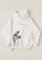 Худі оверсайз ВІРШІ Блакитна Панна Вороний