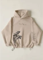 Худі оверсайз ВІРШІ Блакитна Панна Вороний - Зображення 2