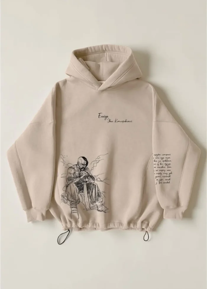 Худі оверсайз ВІРШІ Енеїда Котляревський - Зображення 2